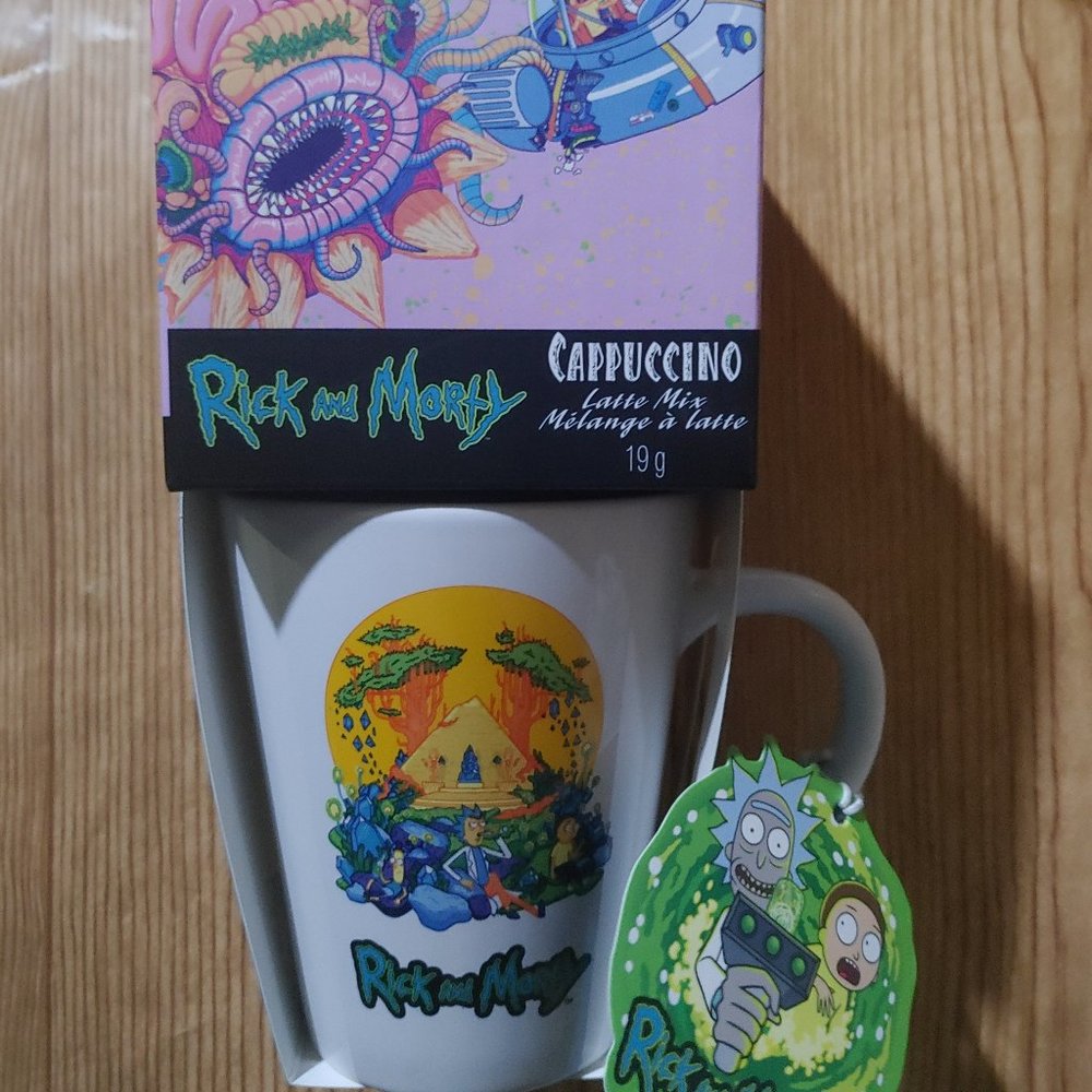 Rick & Morty Cappucino with Collectible mug set (NEW)